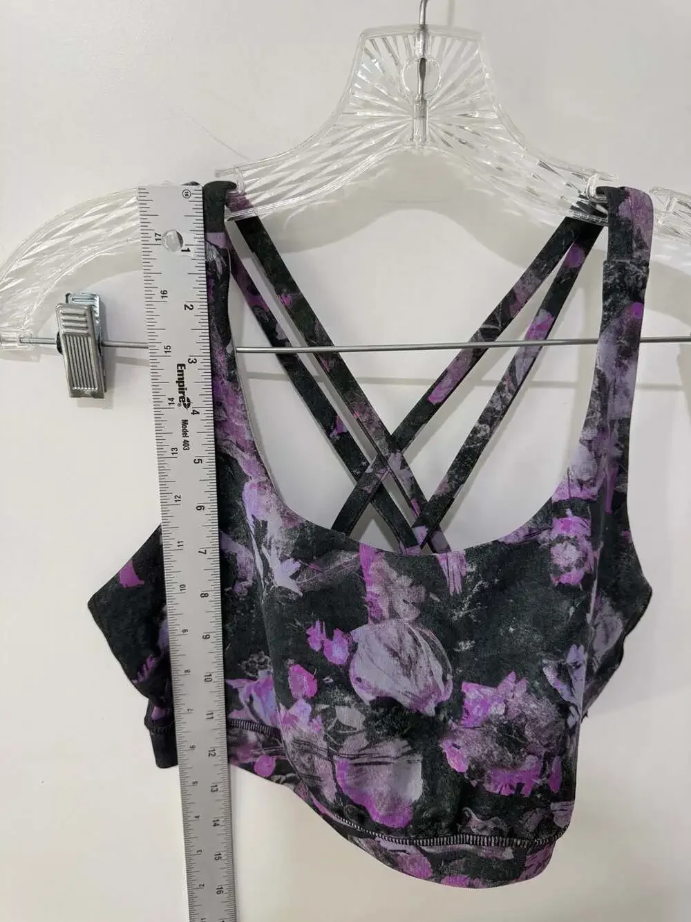 Lululemon Energy Bra Floral Shift Multi Purple Size 10